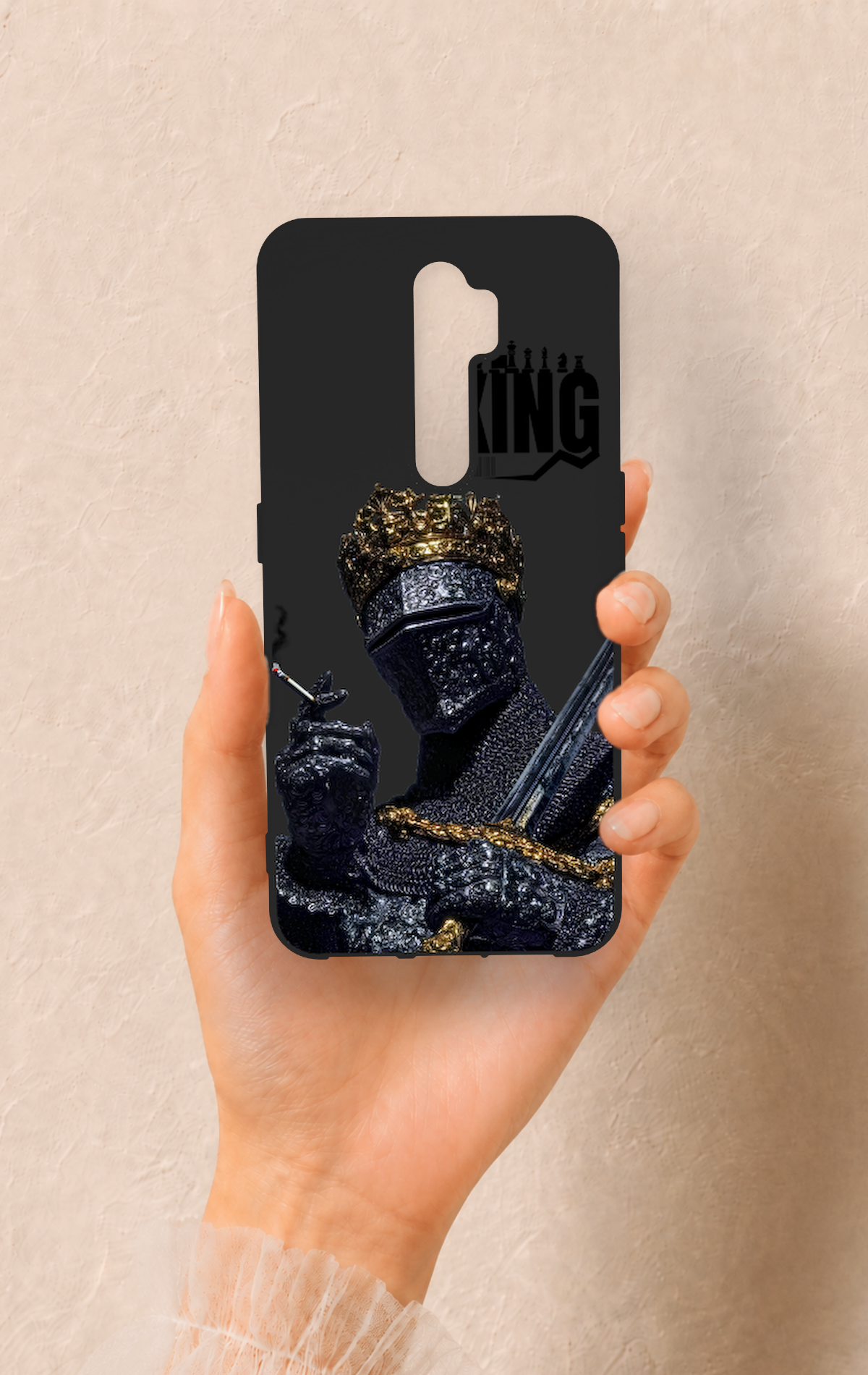 Oppo A9 2020 Uyumlu King Desenli Silikon Kılıf