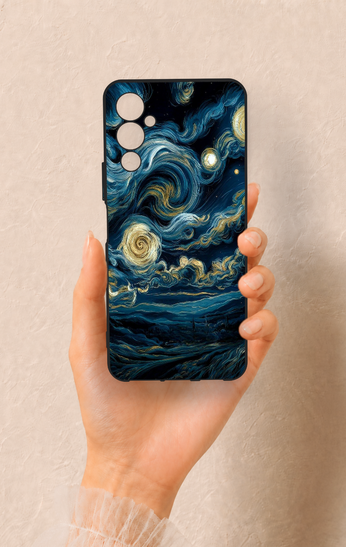 Tecno Pova Neo 4 Uyumlu Yıldızlı Gece Desenli Silikon Kılıf
