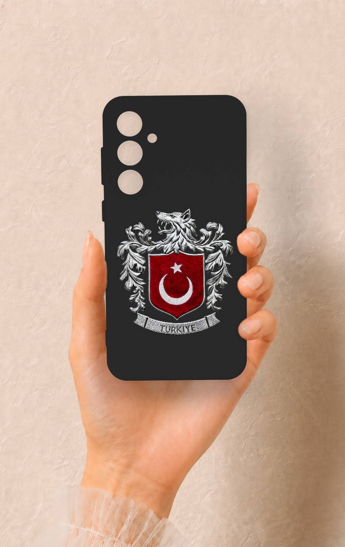 Samsung S23Fe Uyumlu Türk Arma Desenli Silikon Kılıf