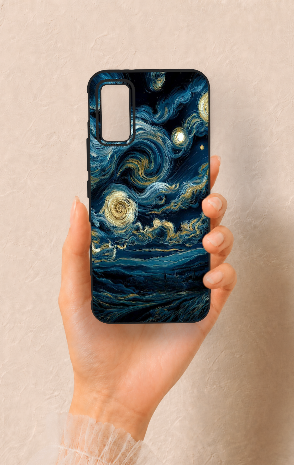İnfinix Gt 30 Pro Uyumlu Yıldızlı Gece Desenli Silikon Kılıf