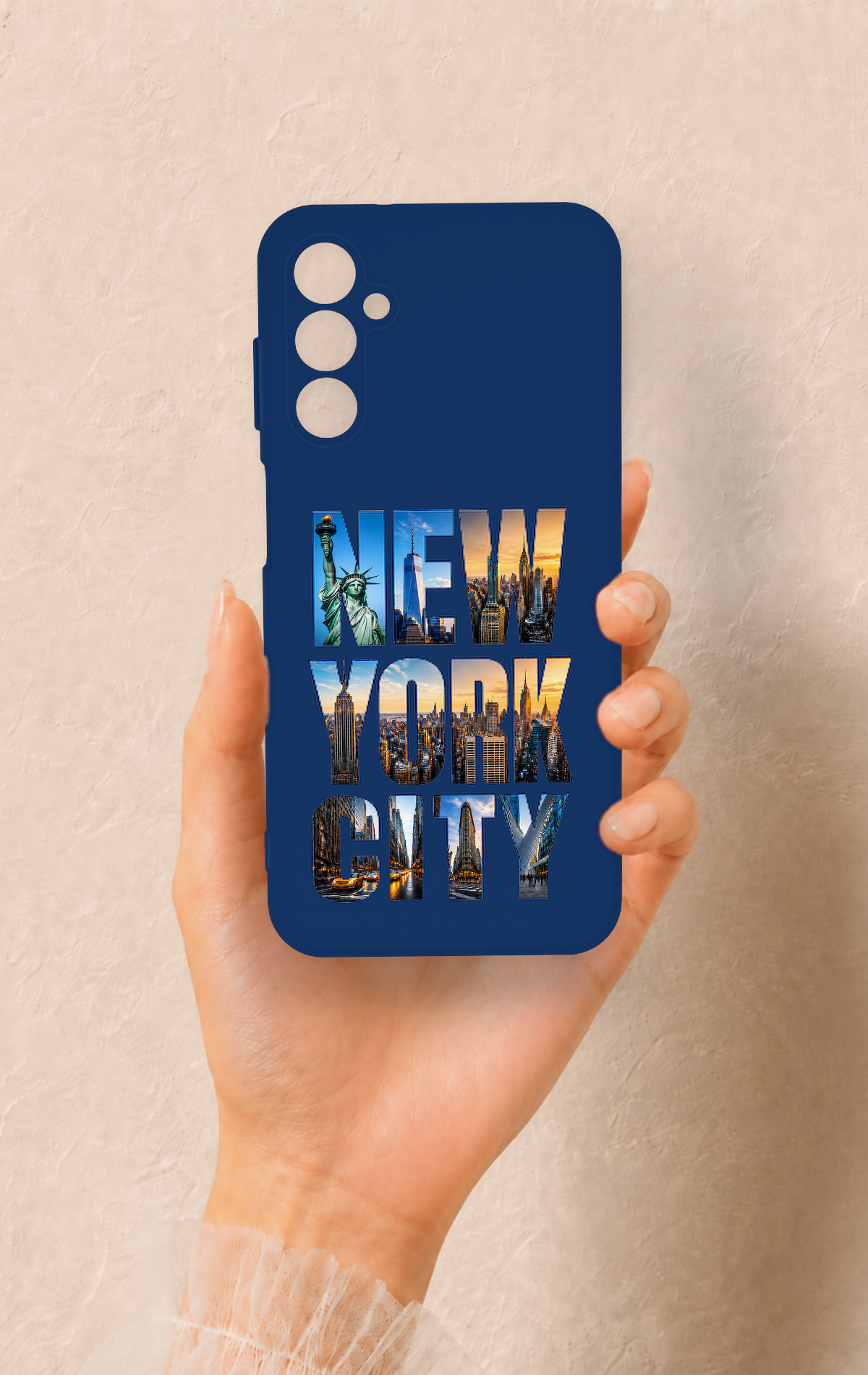 Samsung M14 Uyumlu New York City Desenli Silikon Kılıf