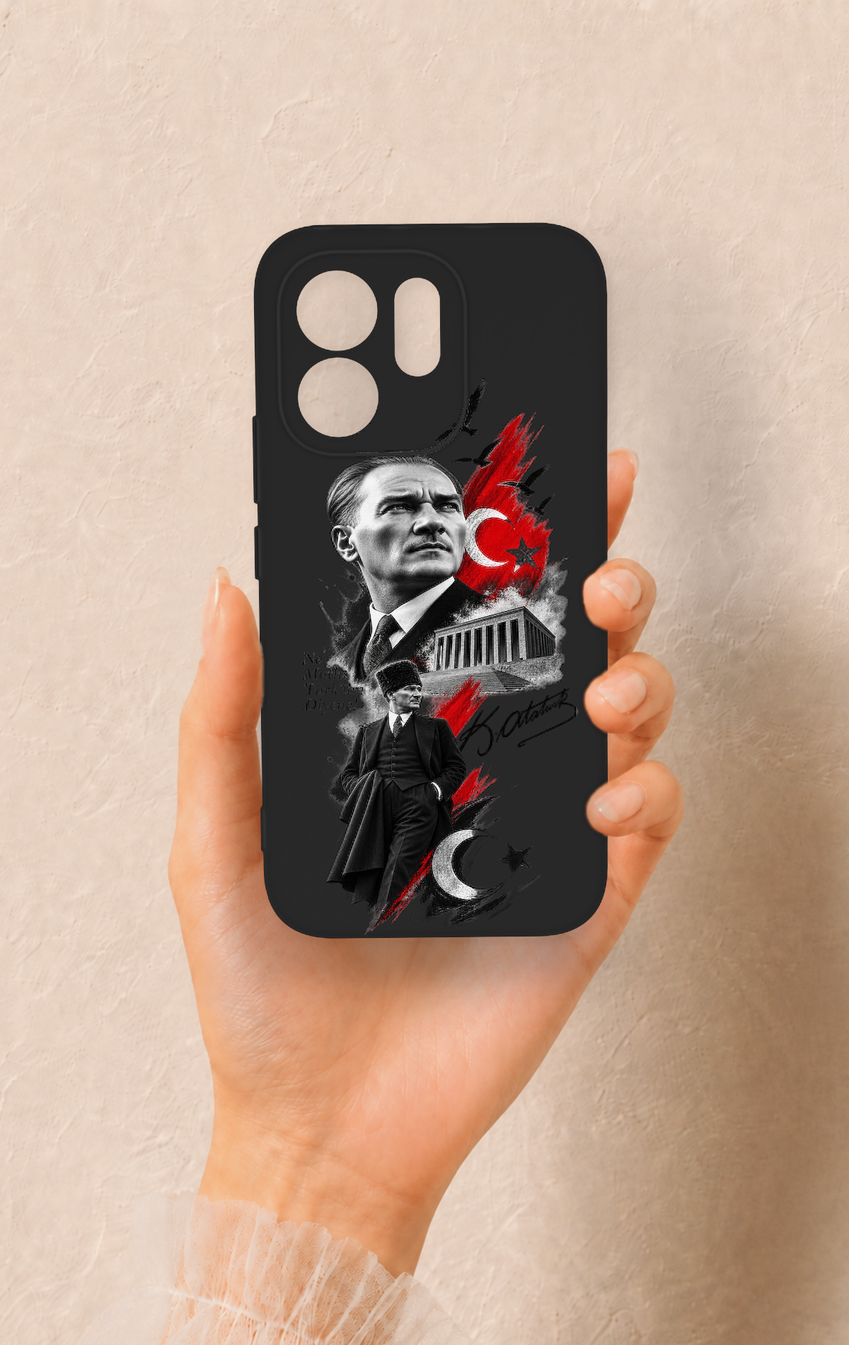 Vivo V70 5G Uyumlu Atatürk Anıtkabir Desenli Silikon Kılıf