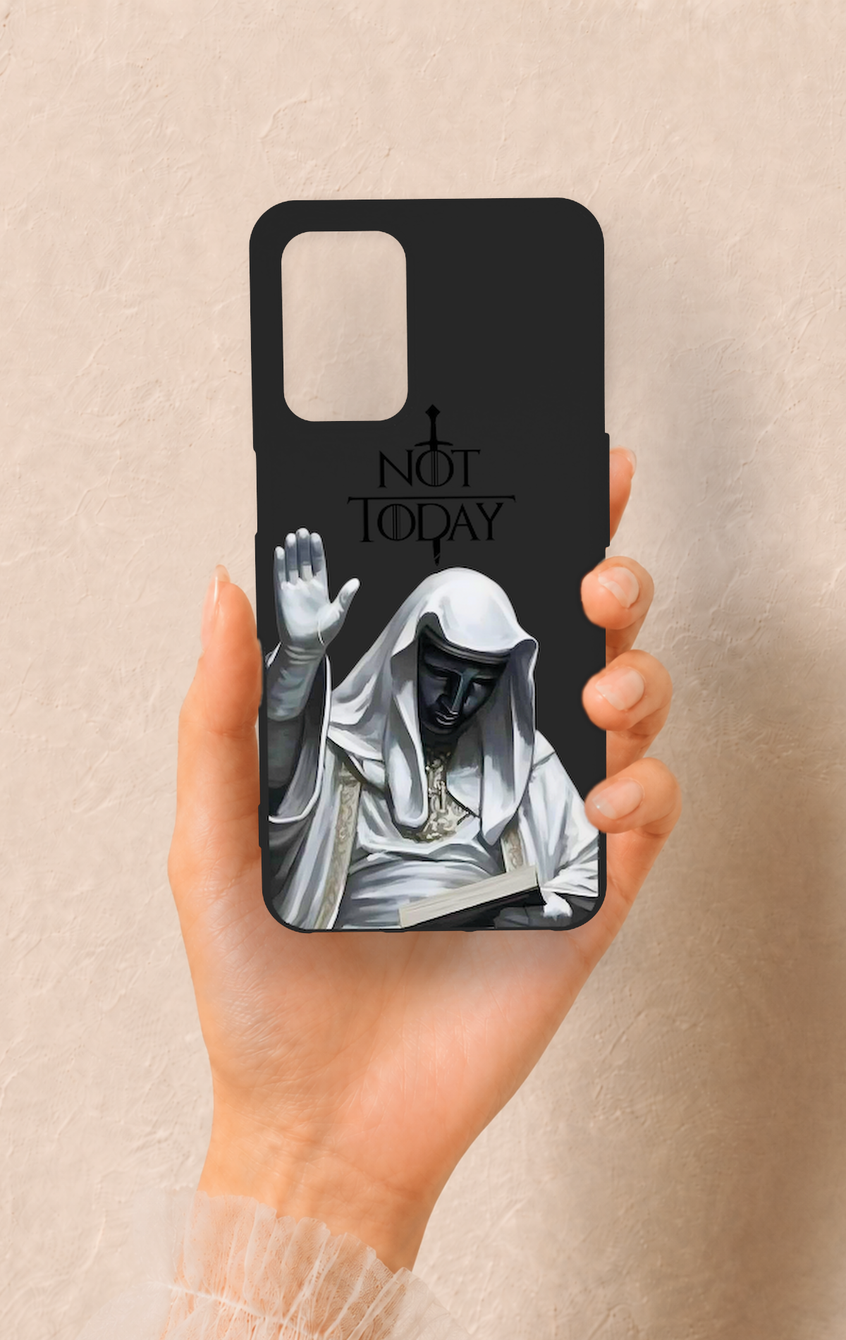 Oppo A54 Uyumlu Not Today Desenli Silikon Kılıf