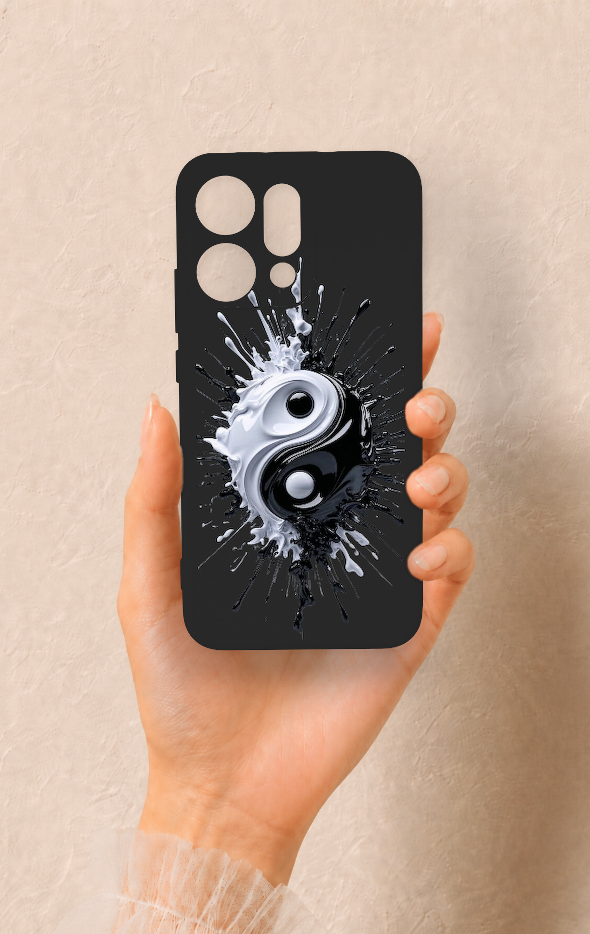 Oppo Reno 14 Uyumlu İyi ve Kötü Desenli Silikon Kılıf