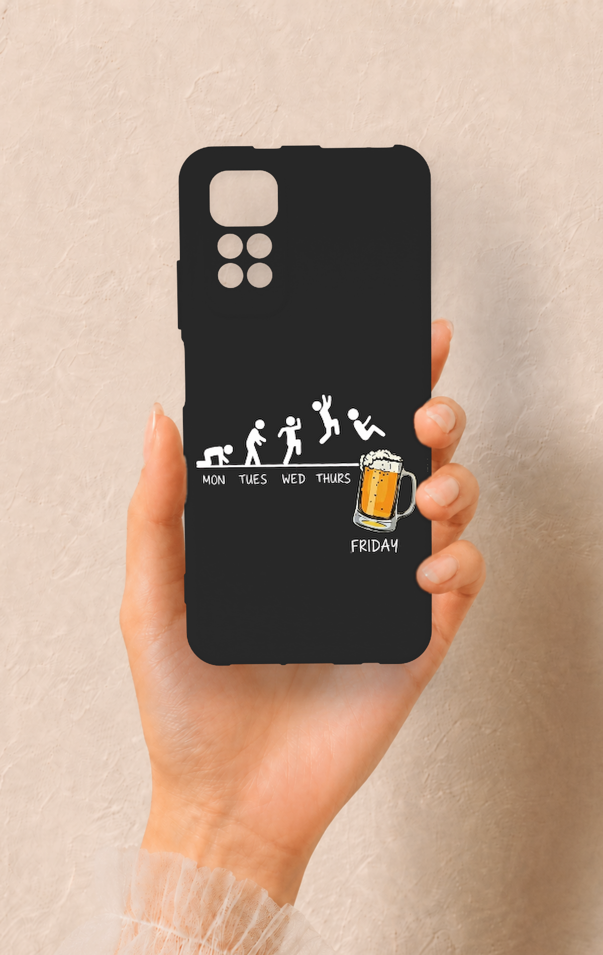 Redmi Note 11S Uyumlu Fun Day Friday Desenli Silikon Kılıf