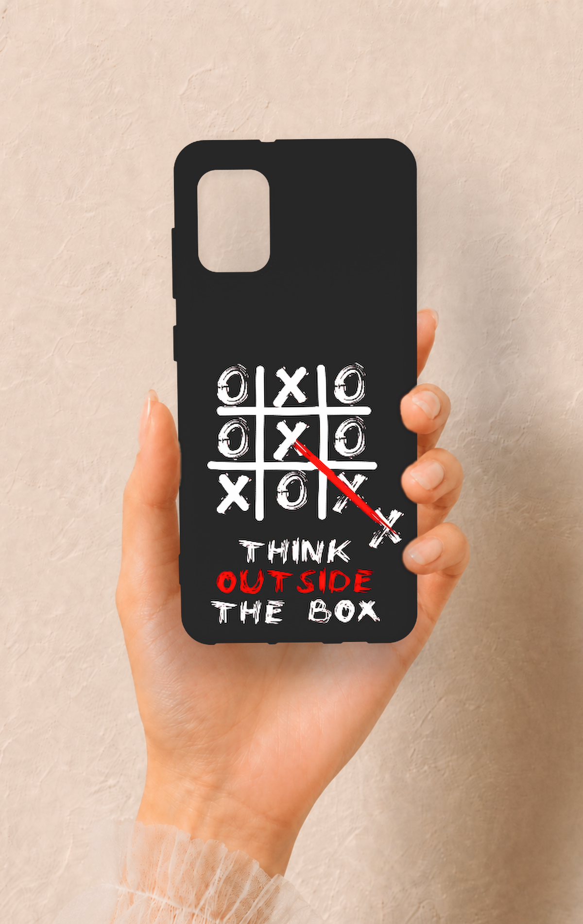 Samsung A31 Uyumlu Out Side The Box Desenli Silikon Kılıf