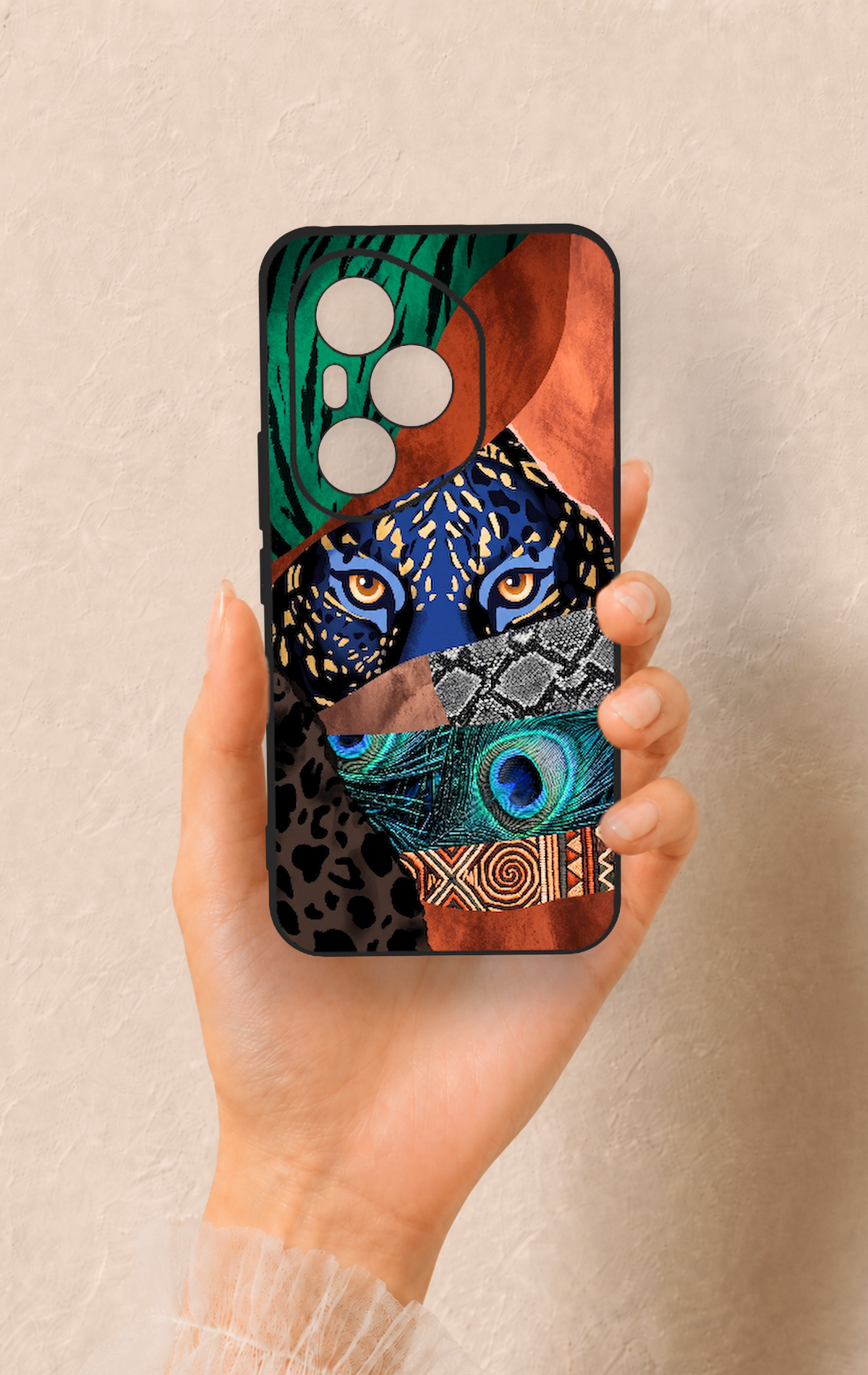 Honor 400 Pro Uyumlu Amazon Kaplan Desenli Silikon Kılıf