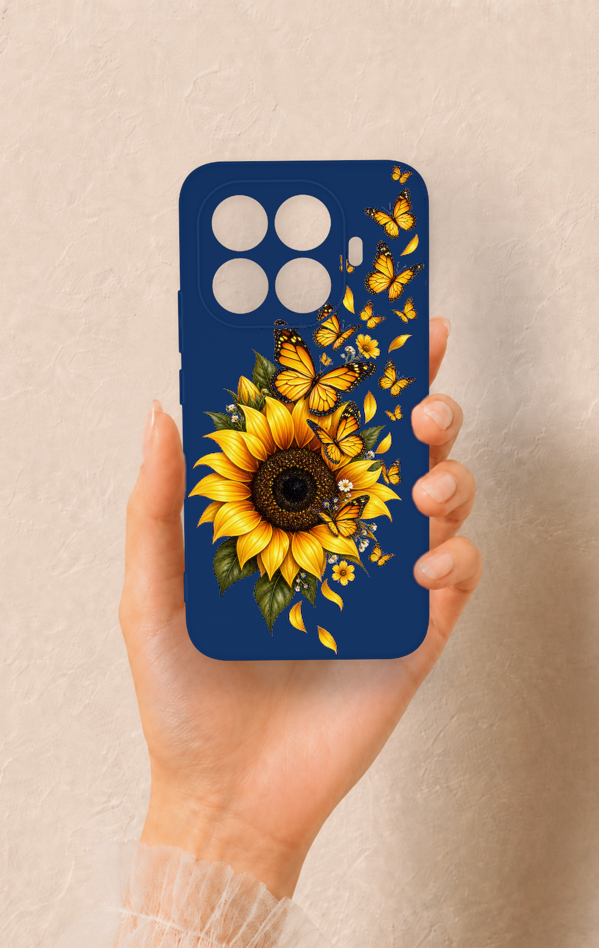 Mi 15T PRO Uyumlu Ayçiçeği Desenli Silikon Kılıf
