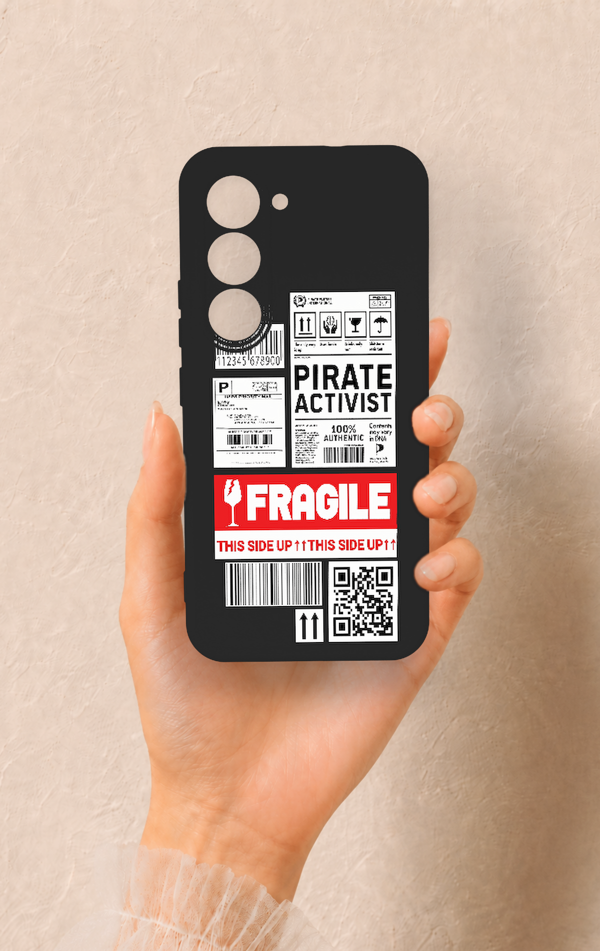 Tecno Spark 40 Pro Uyumlu Fragile Desenli Silikon Kılıf