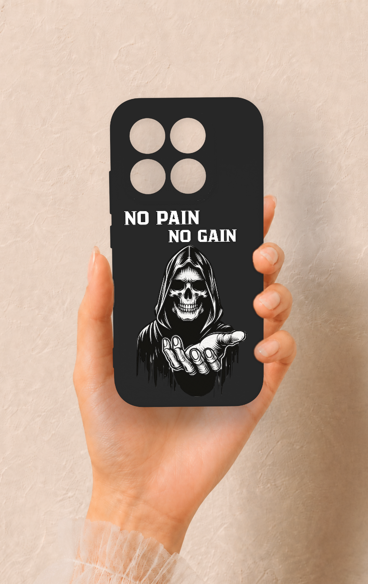 Xiaomi Mi 17 5G Uyumlu No Pain No Gain Desenli Silikon Kılıf