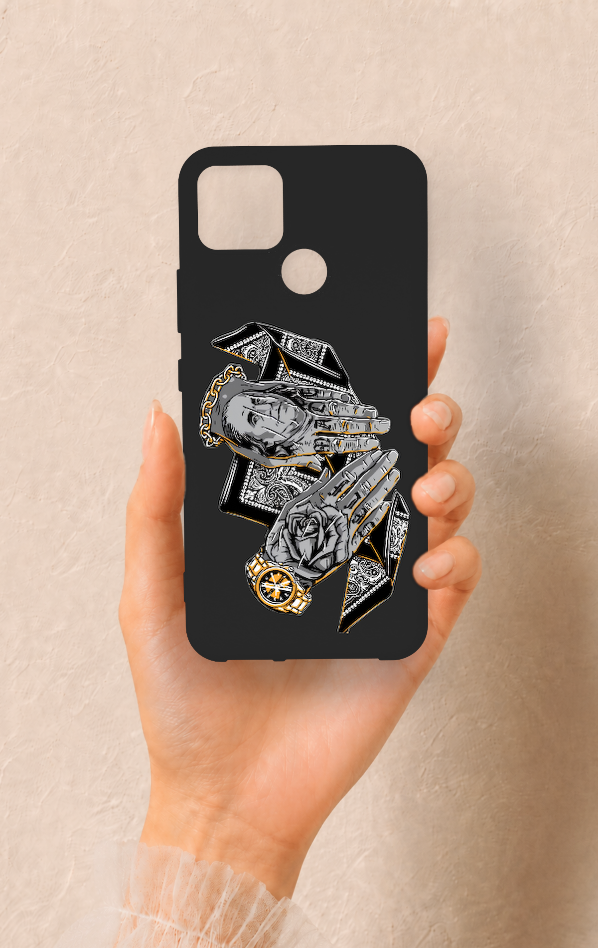 Realme C25 Uyumlu Self Made Desenli Silikon Kılıf