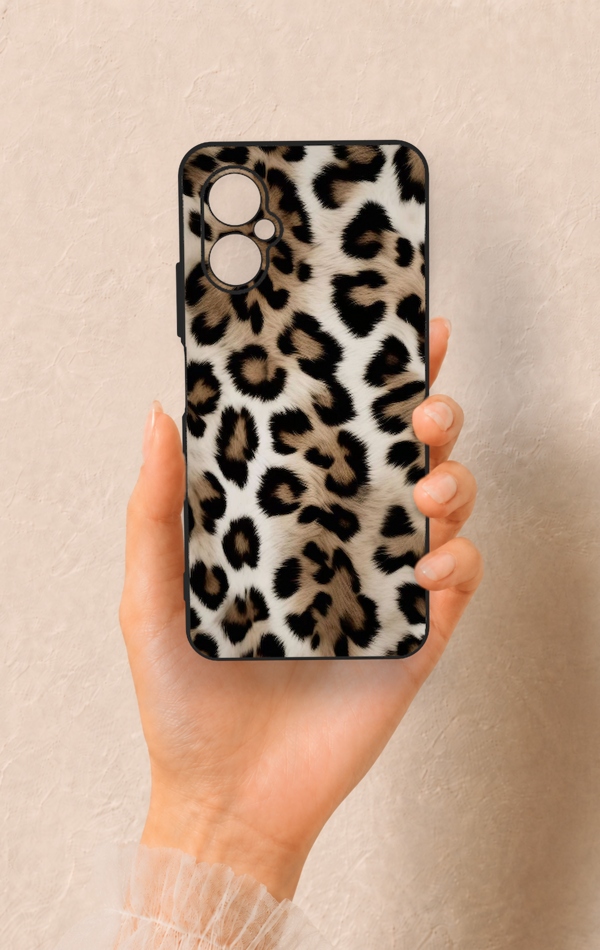 Omix X3 Uyumlu Leopar Derisi Desenli Silikon Kılıf