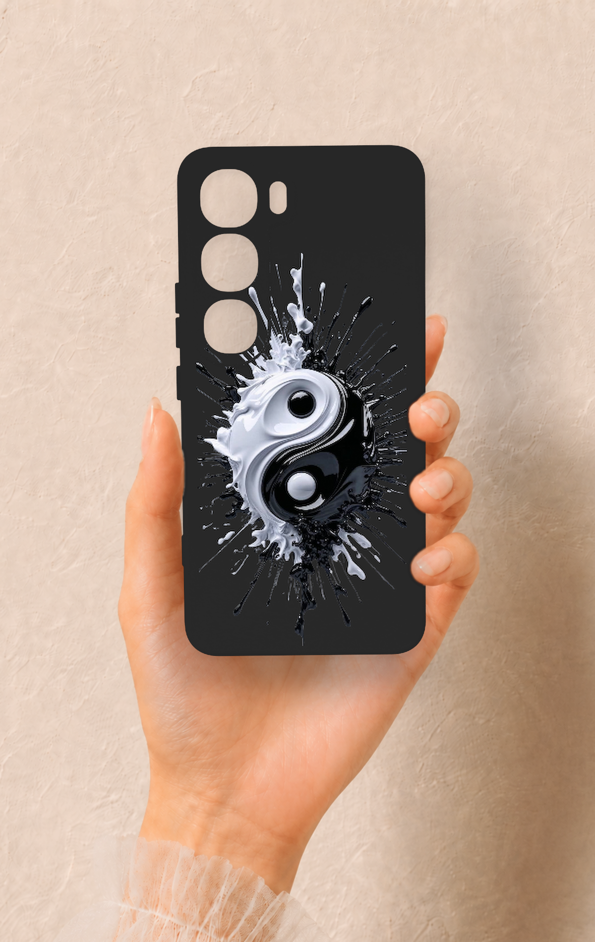 Vivo V40 Lite 5G Uyumlu İyi ve Kötü Desenli Silikon Kılıf
