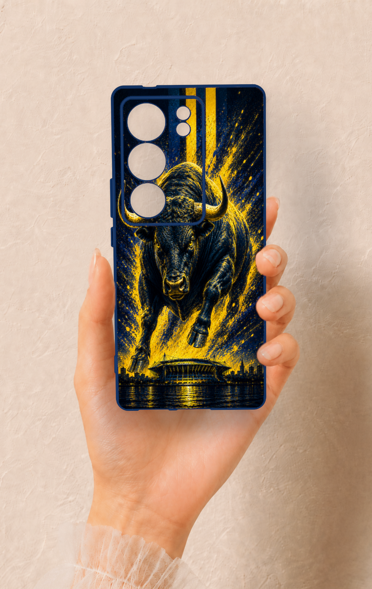 Vivo V29 Uyumlu Kadiköy Boğası Desenli Silikon Kılıf