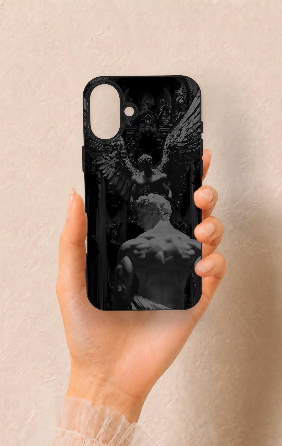 iPhone 16 Plus Uyumlu Icarus Desenli Silikon Kılıf