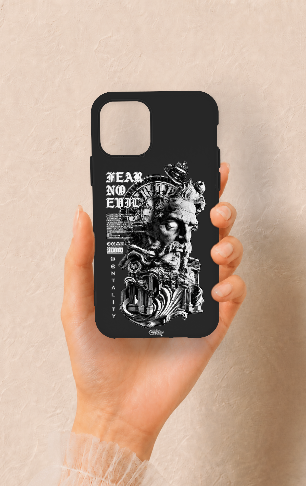 iPhone 11 Pro Uyumlu Fear No Evil Desenli Silikon Kılıf