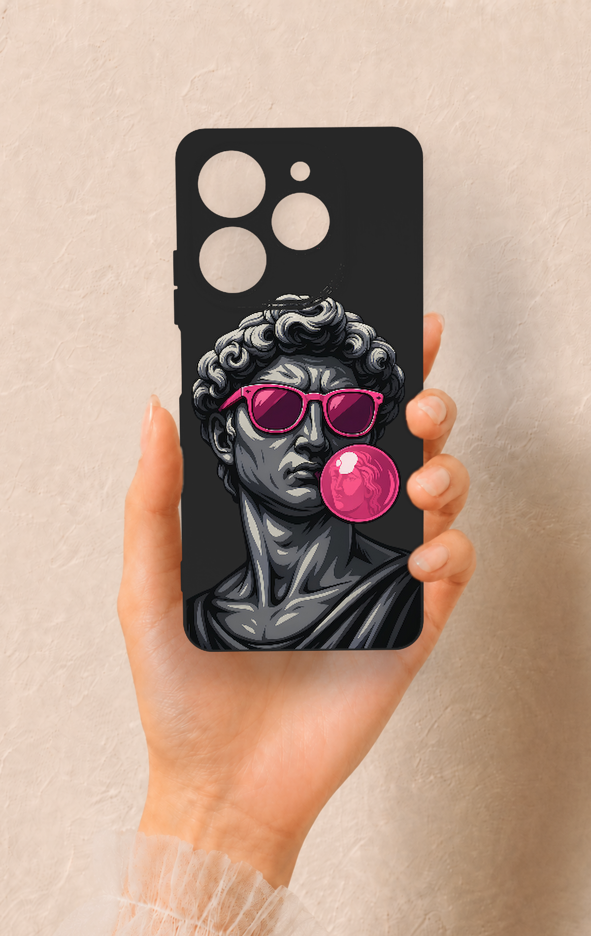 Tecno Spark 10 Pro Uyumlu Pop David Desenli Silikon Kılıf