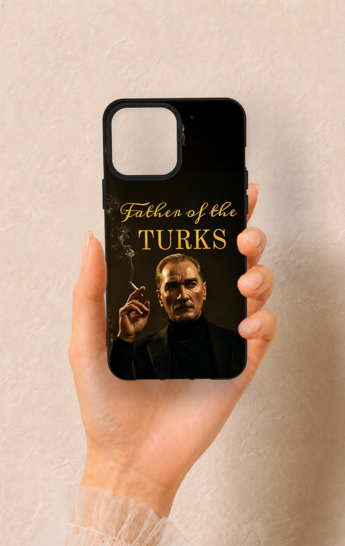 iPhone 13 Pro Max Uyumlu Father Of The Turks Desenli Silikon Kılıf
