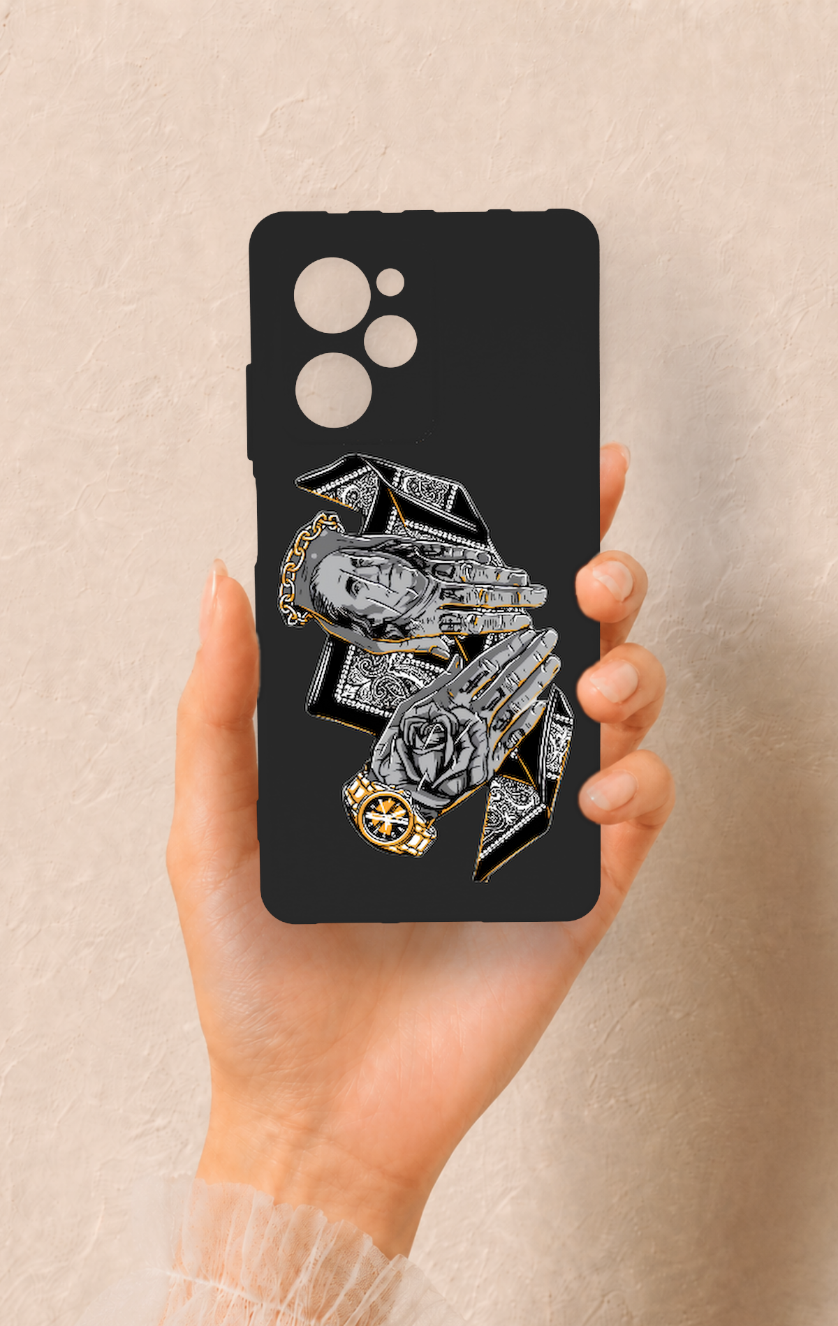 Poco X5 Pro Uyumlu Self Made Desenli Silikon Kılıf