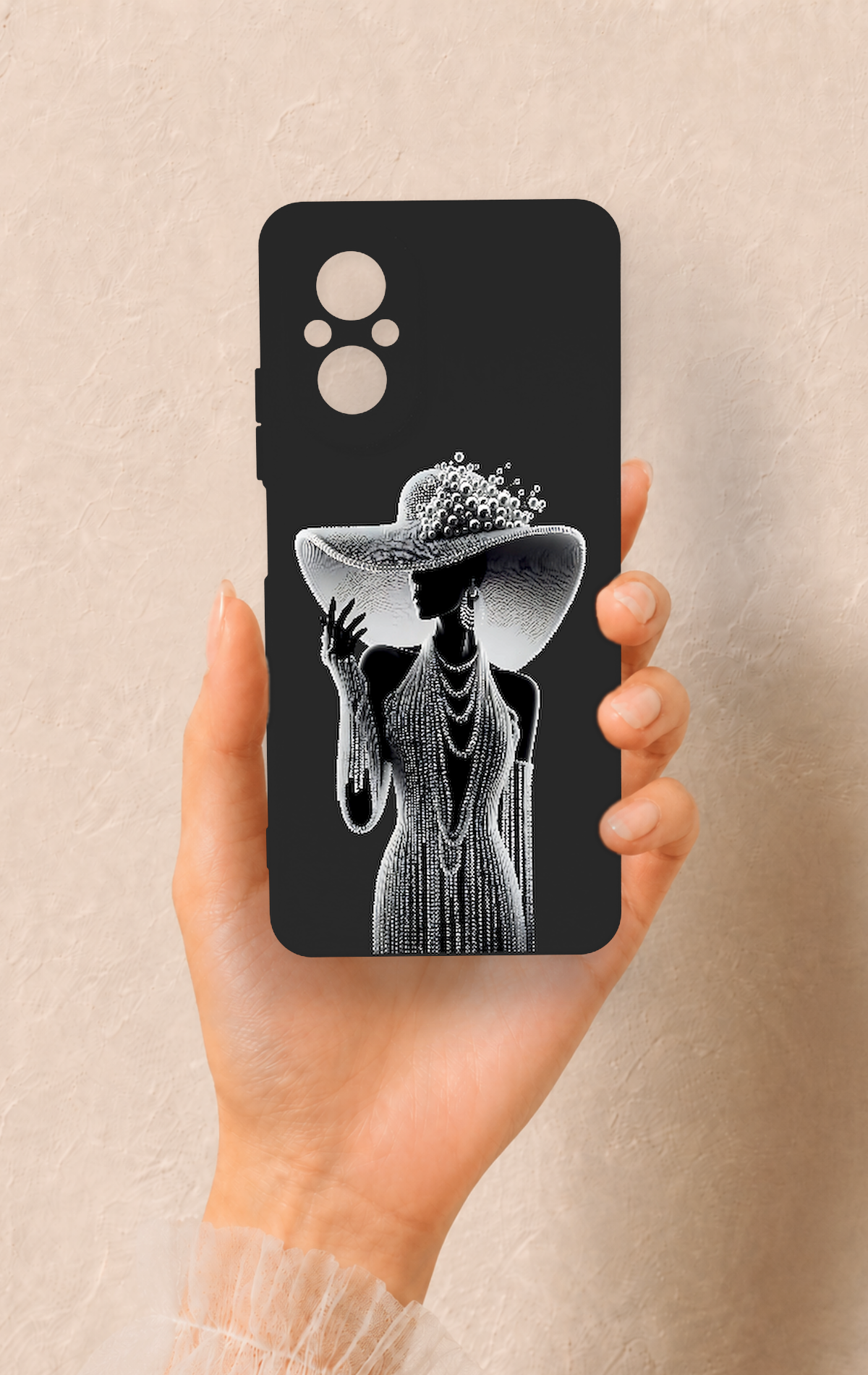 Realme 12 Lite Uyumlu Lady Desenli Silikon Kılıf