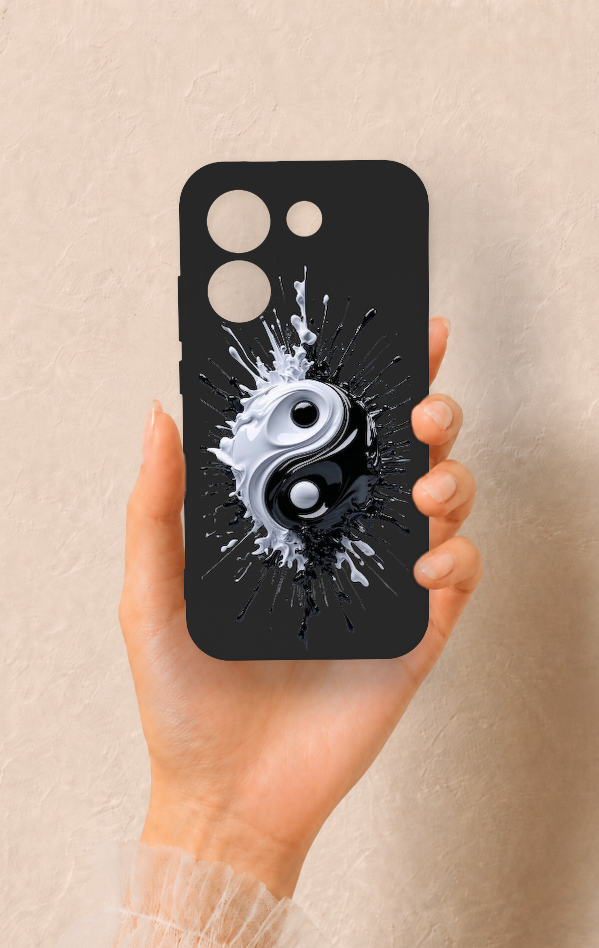 Poco X8 Pro Uyumlu İyi ve Kötü Desenli Silikon Kılıf