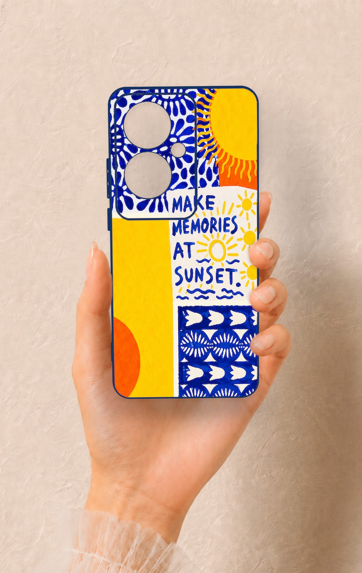 Oppo Reno 11F Uyumlu Sunset Desenli Silikon Kılıf