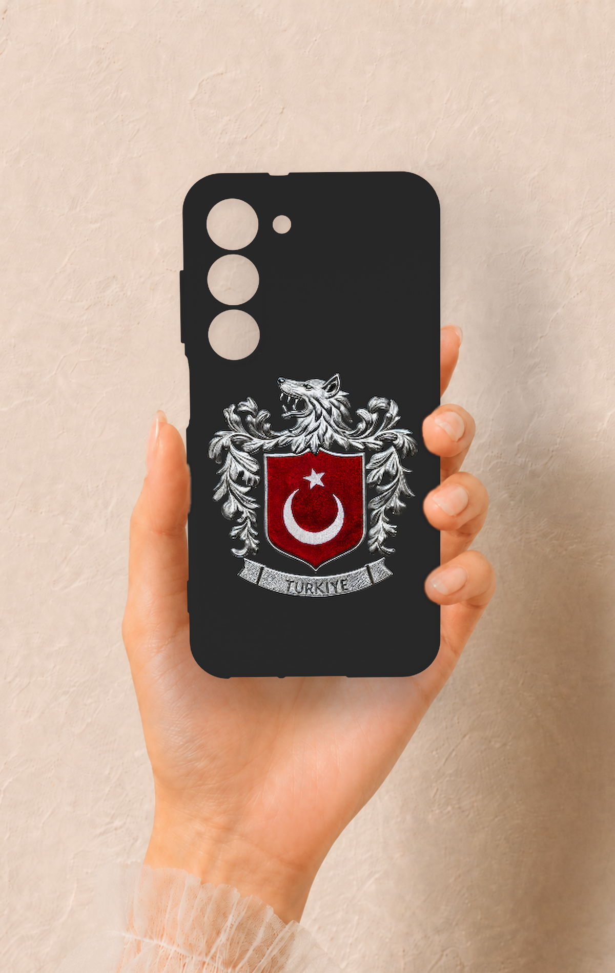 Samsung S23 Uyumlu Türk Arma Desenli Silikon Kılıf