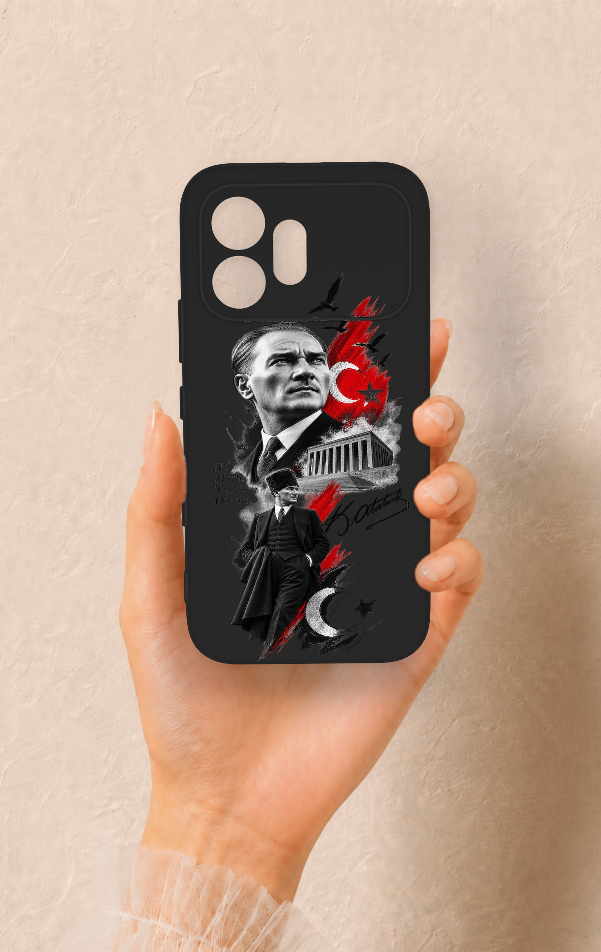 Honor 600 Uyumlu Atatürk Anıtkabir Desenli Silikon Kılıf
