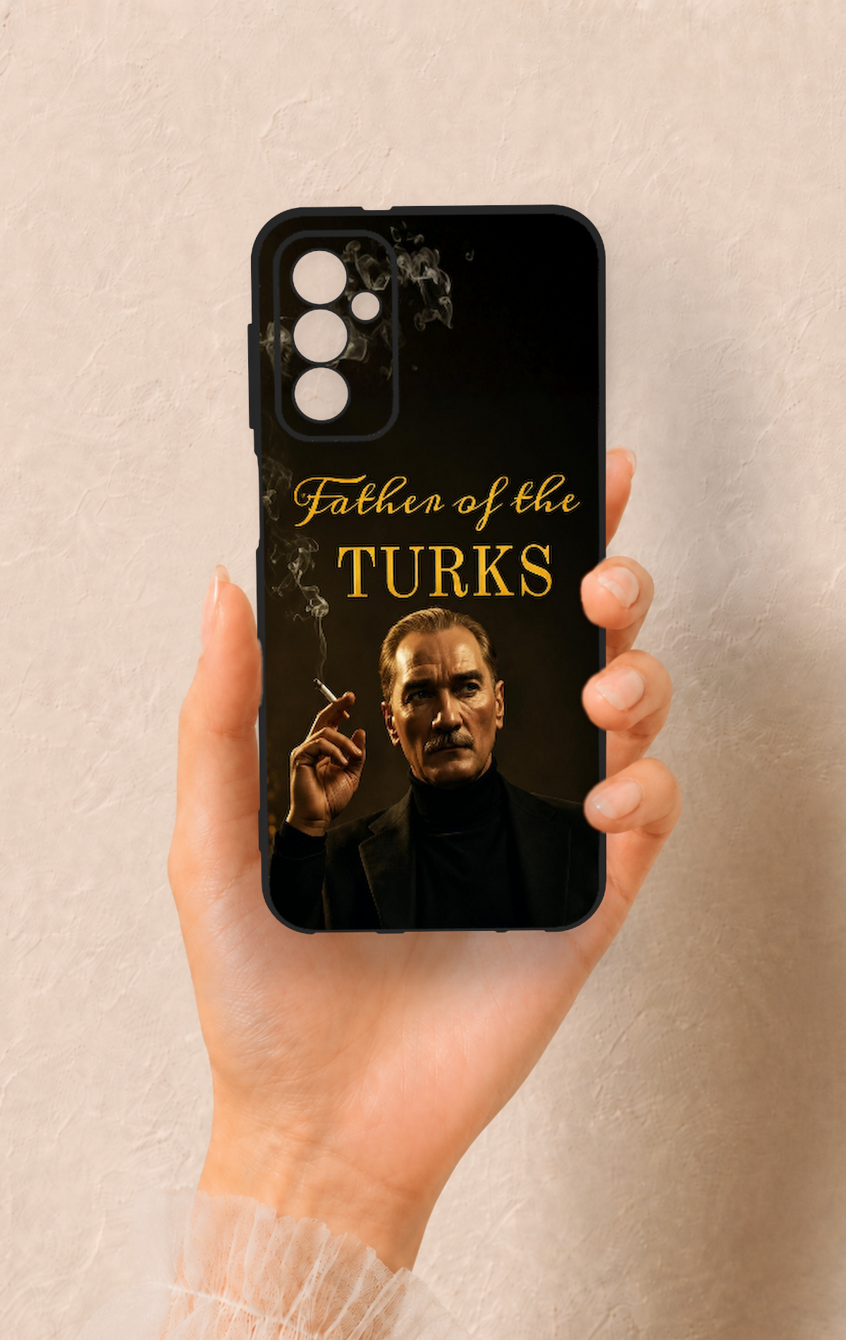 Samsung M13 Uyumlu Father Of The Turks Desenli Silikon Kılıf