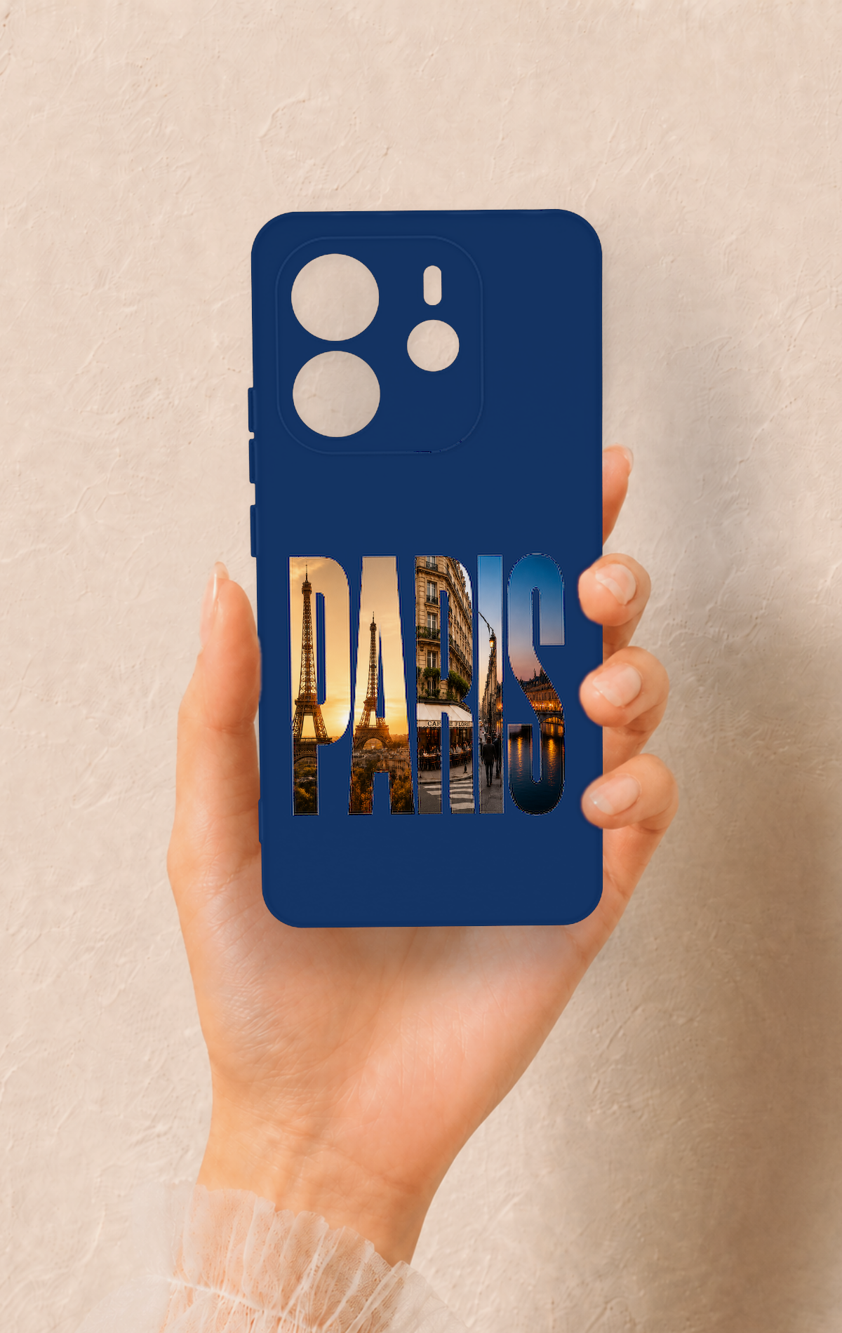 Redmi Note 14 4G Uyumlu Paris Desenli Silikon Kılıf