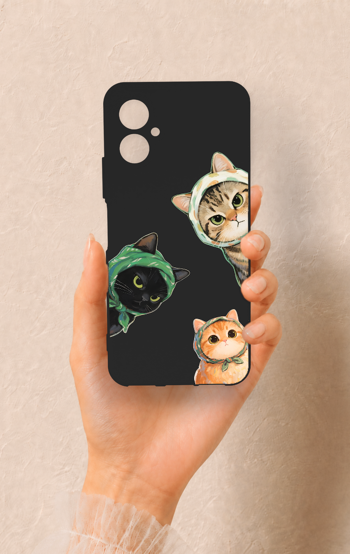 Omix X5 Uyumlu Kedi Ekibi Desenli Silikon Kılıf