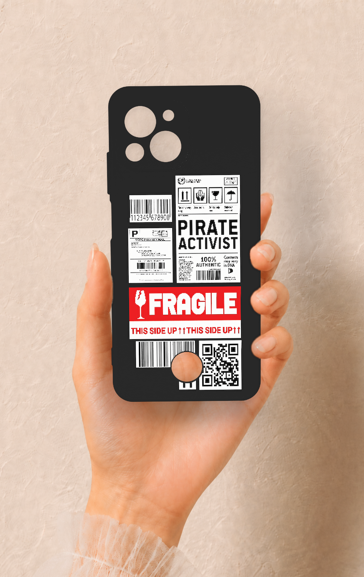 Reeder S23 Pro Max Uyumlu Fragile Desenli Silikon Kılıf