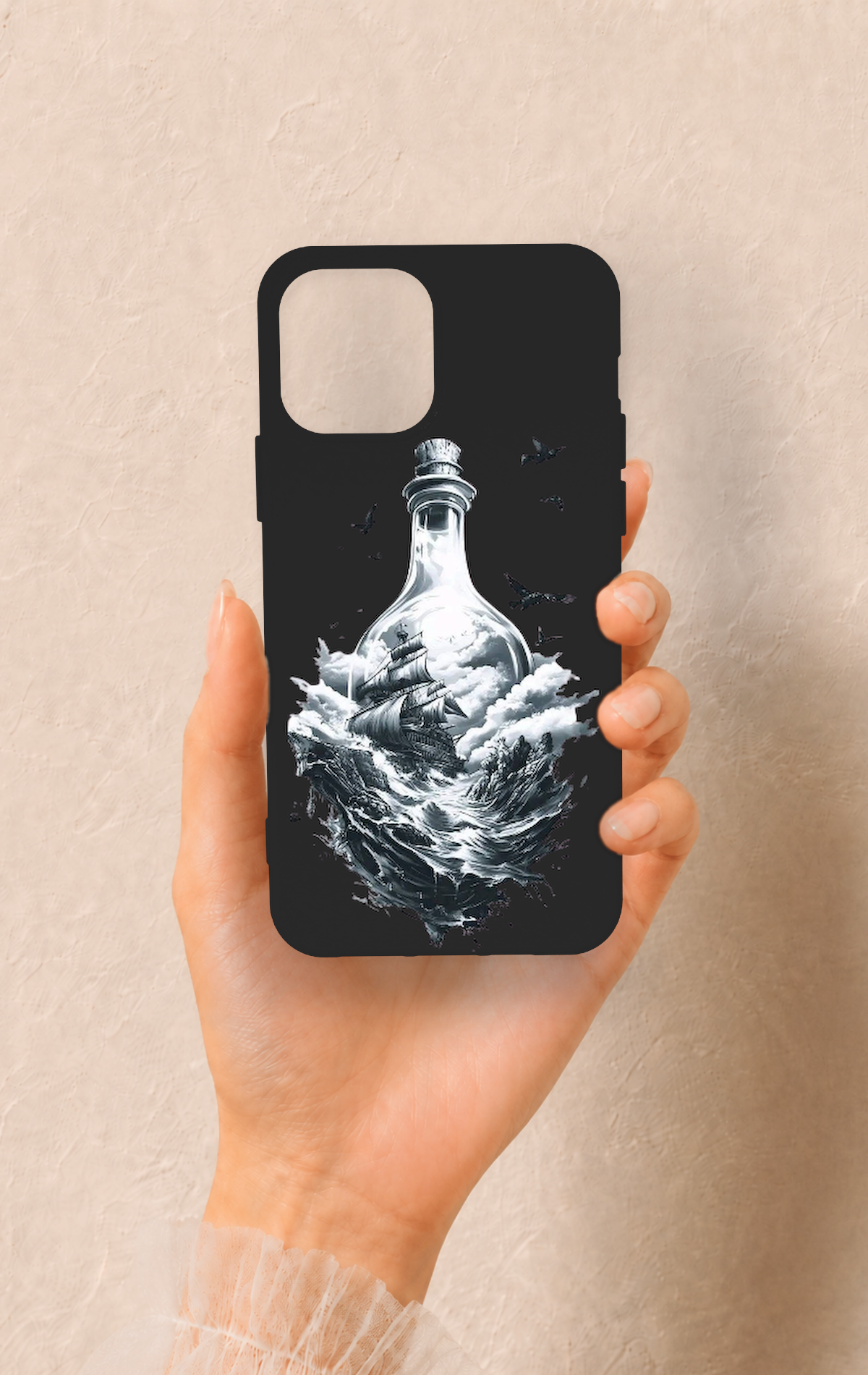iPhone 12-12PRO Uyumlu Secret Sea Desenli Silikon Kılıf