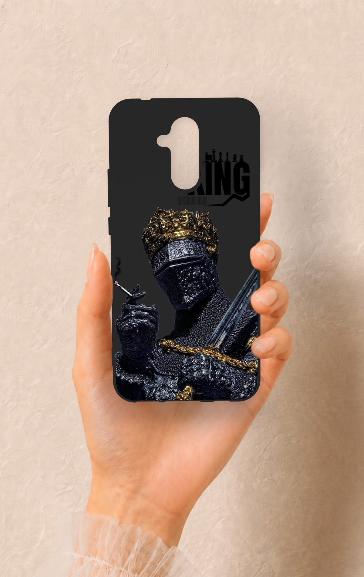 Huawei Mate 20 Lite Uyumlu King Desenli Silikon Kılıf
