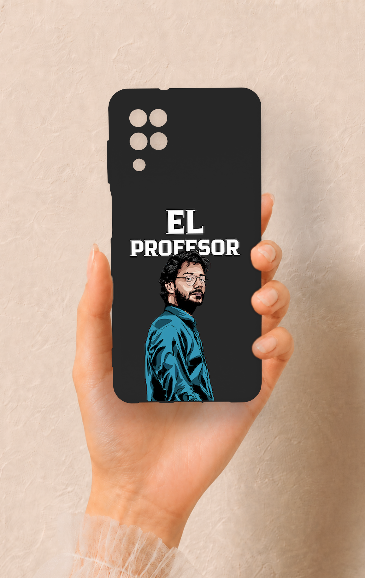 Samsung A12 Uyumlu El Profesor Desenli Silikon Kılıf