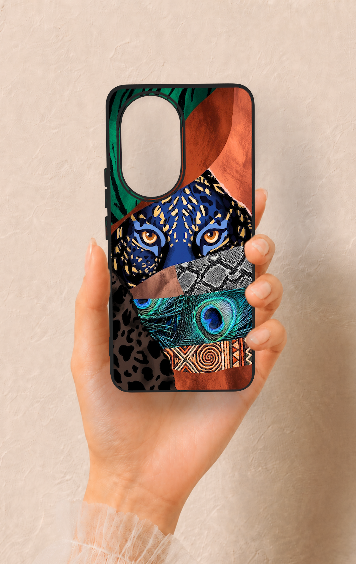 Honor 200 5G Uyumlu Amazon Kaplan Desenli Silikon Kılıf