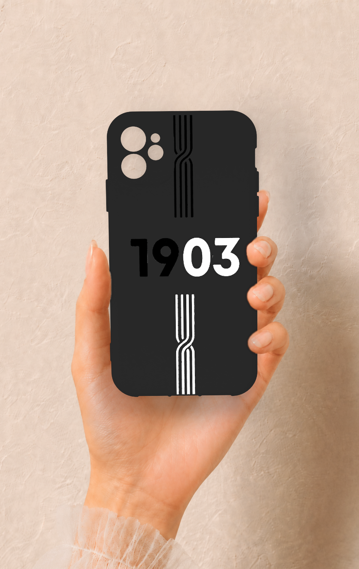 iPhone 11 Uyumlu 1903 Kemer Desenli Silikon Kılıf