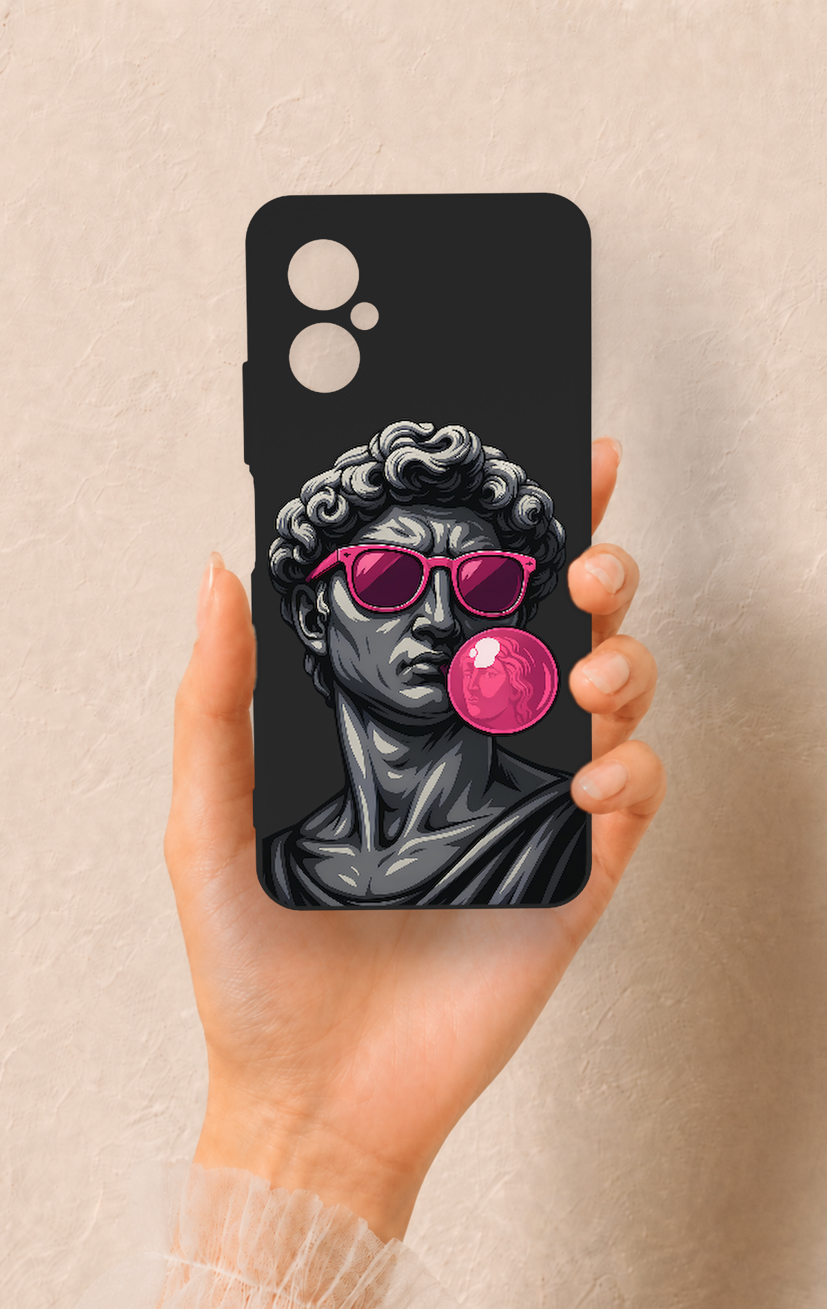 Omix X3 Uyumlu Pop David Desenli Silikon Kılıf
