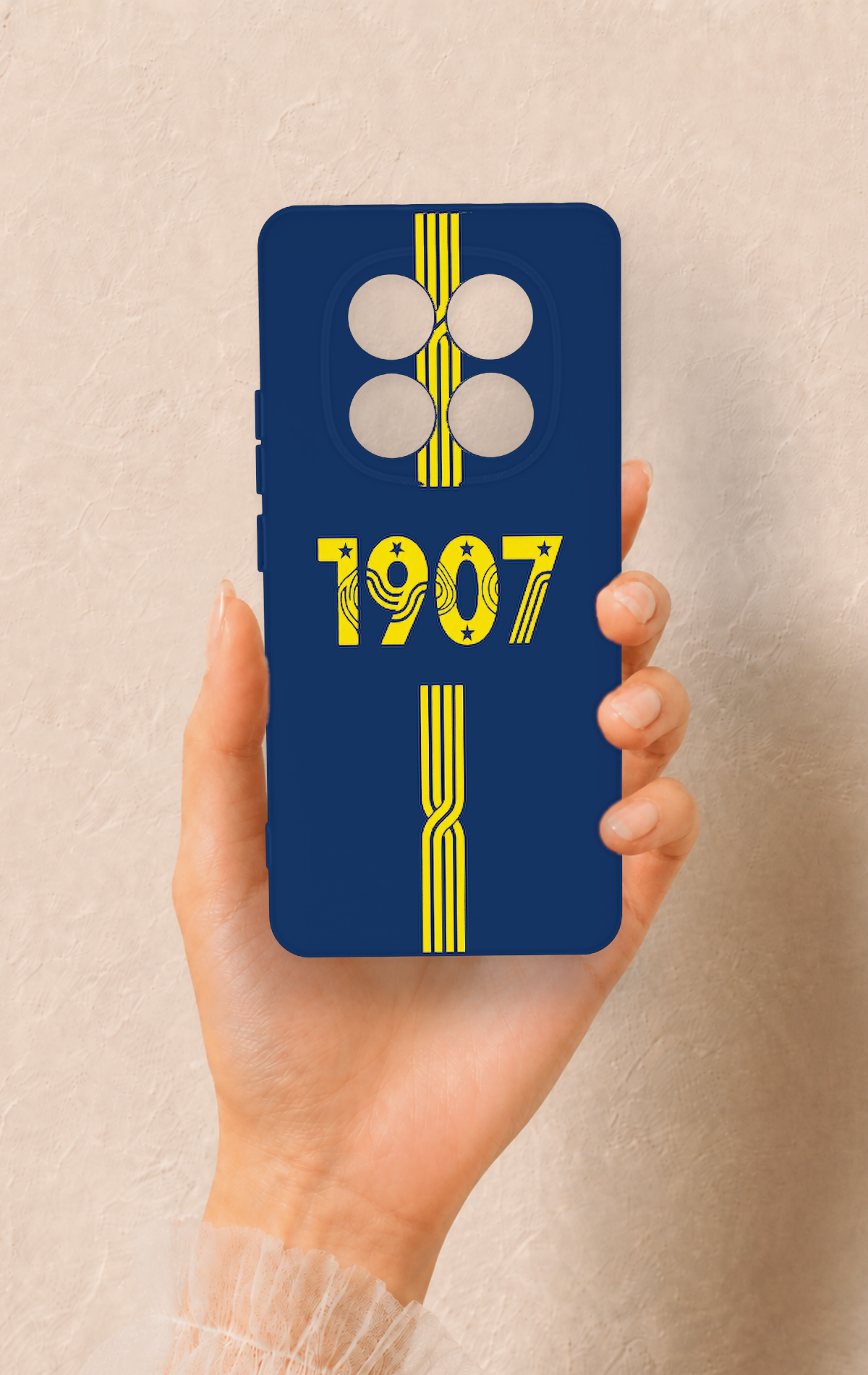Redmi Note 14 Pro 5G Uyumlu 1907 Kemer Desenli Silikon Kılıf