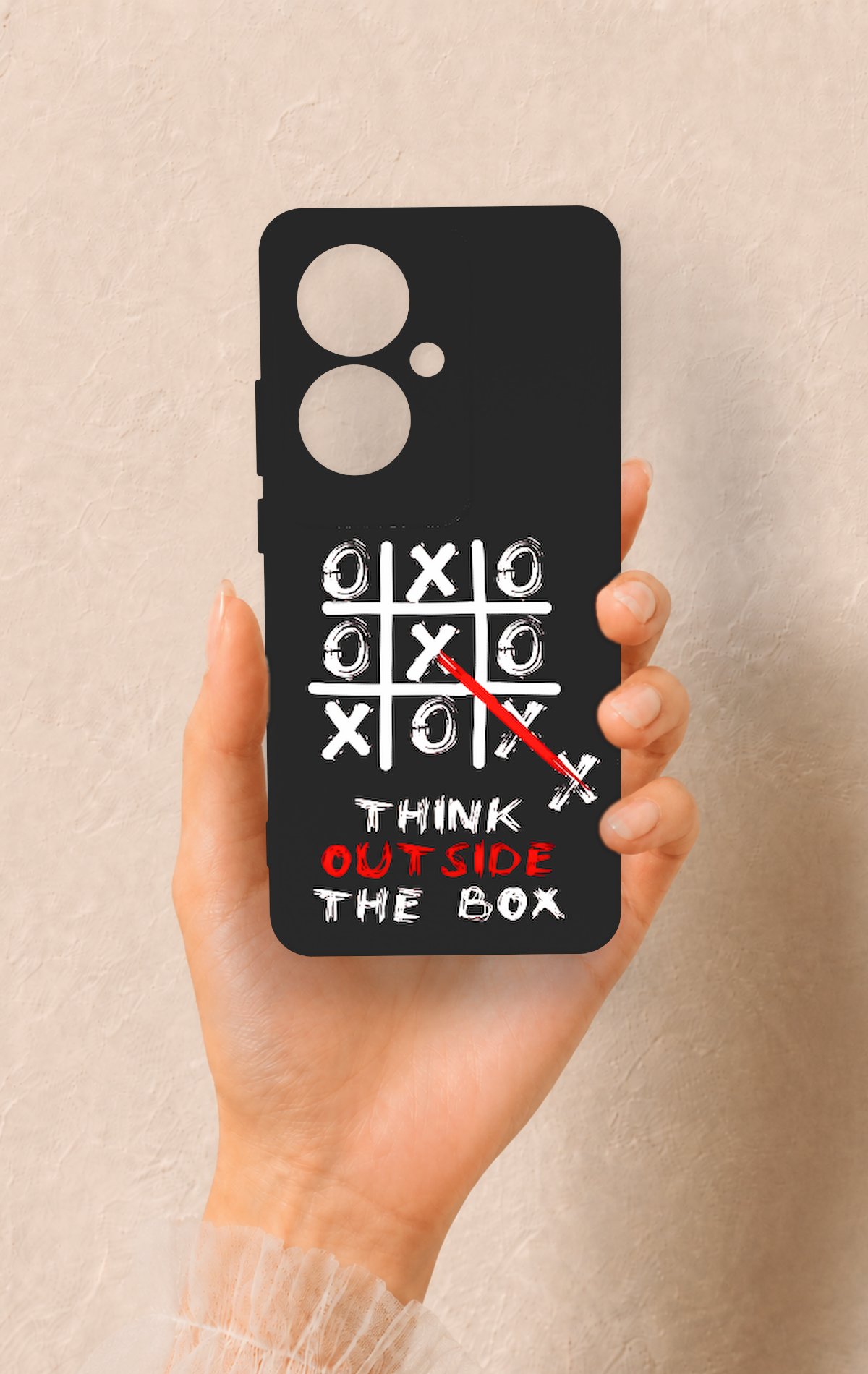 Oppo Reno 11F Uyumlu Out Side The Box Desenli Silikon Kılıf