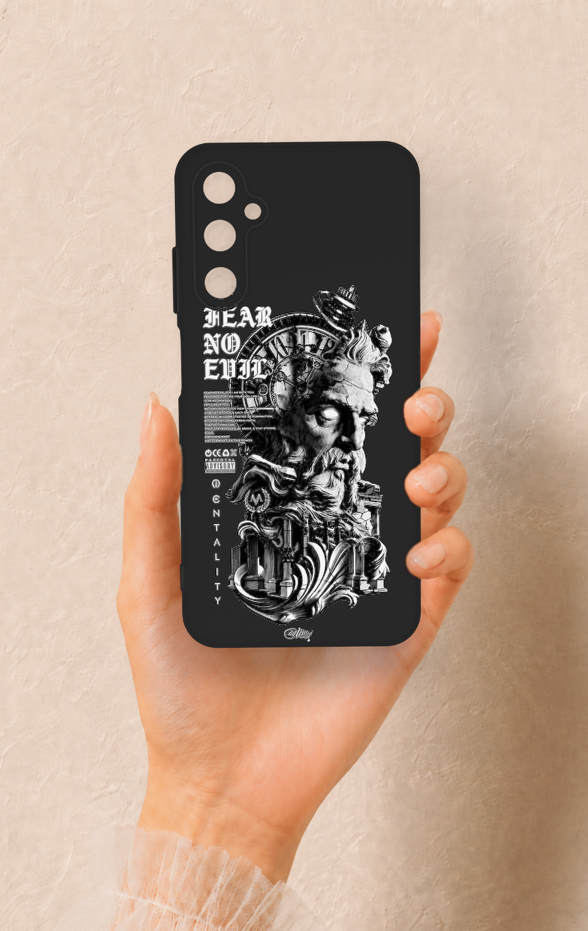 Samsung A05s Uyumlu Fear No Evil Desenli Silikon Kılıf