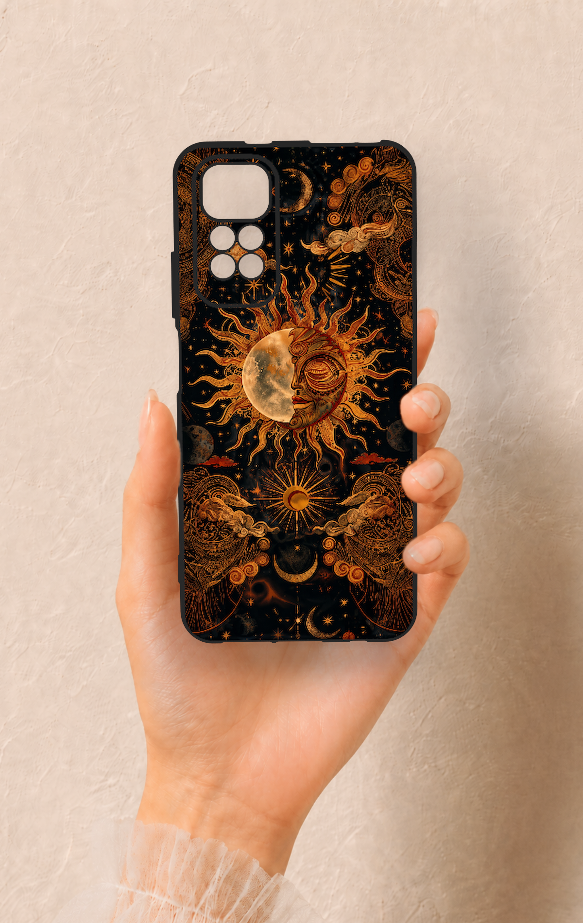 Redmi Note 11S Uyumlu Mistik Güneş Desenli Silikon Kılıf
