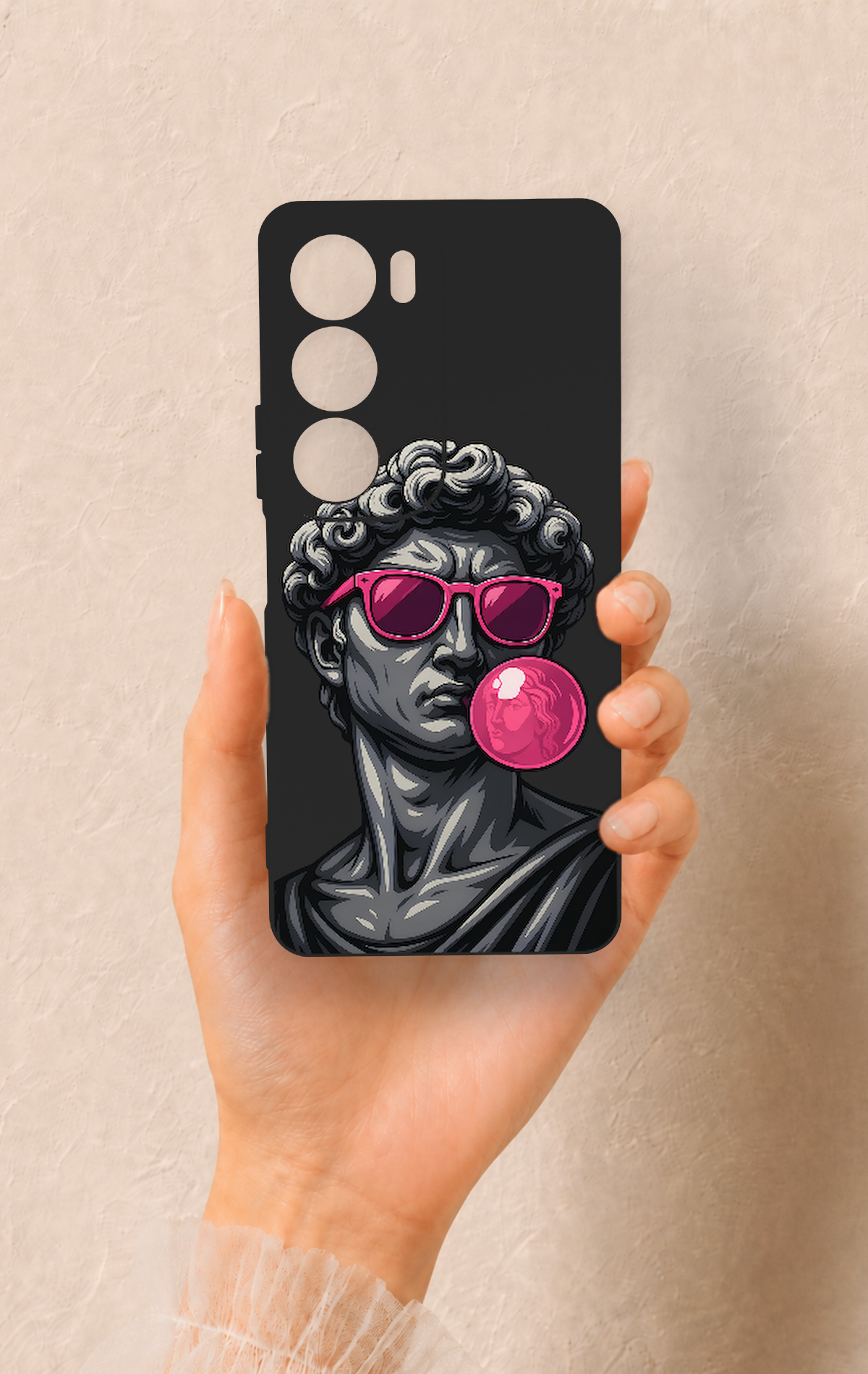 Vivo Y19s Uyumlu Pop David Desenli Silikon Kılıf