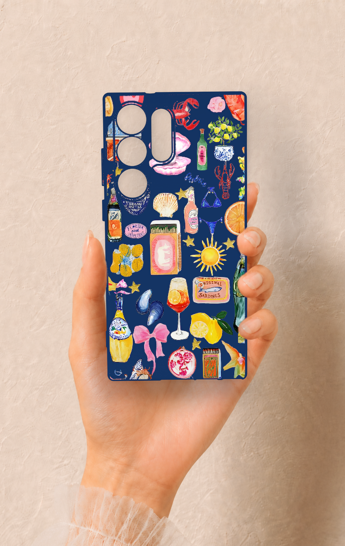 Samsung S23 Ultra Uyumlu Summer Desenli Silikon Kılıf