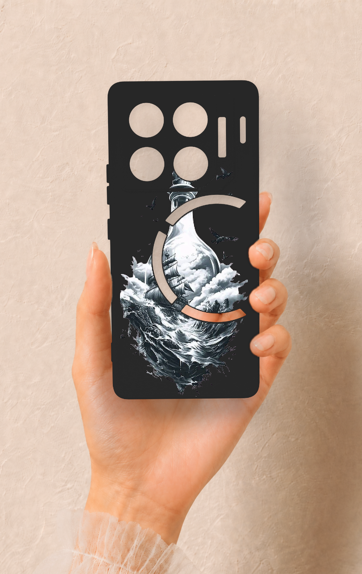 İnfinix Gt 20 Pro Uyumlu Secret Sea Desenli Silikon Kılıf