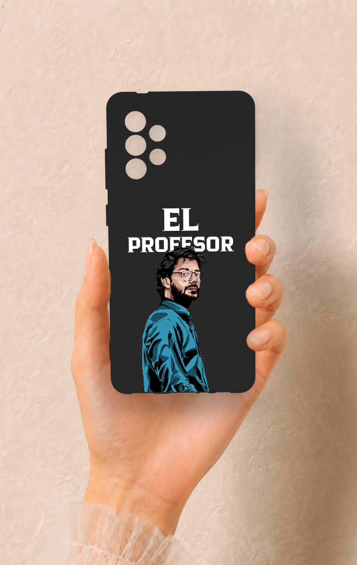 Samsung-A72 Uyumlu El Profesor Desenli Silikon Kılıf
