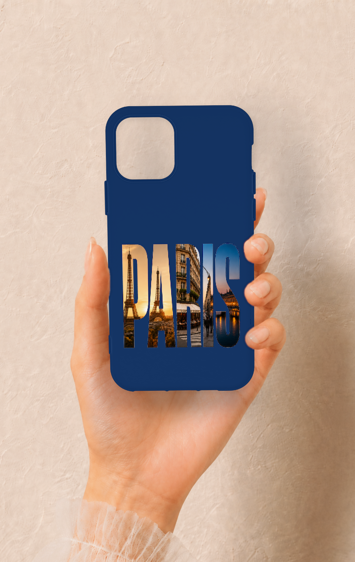iPhone 11 Pro Uyumlu Paris Desenli Silikon Kılıf