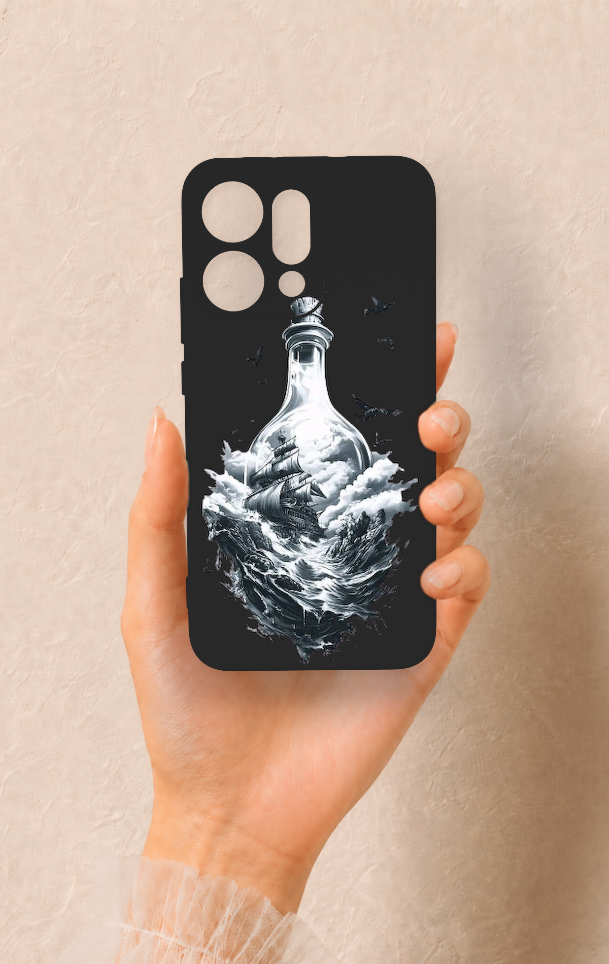 Oppo Reno 14 Uyumlu Secret Sea Desenli Silikon Kılıf