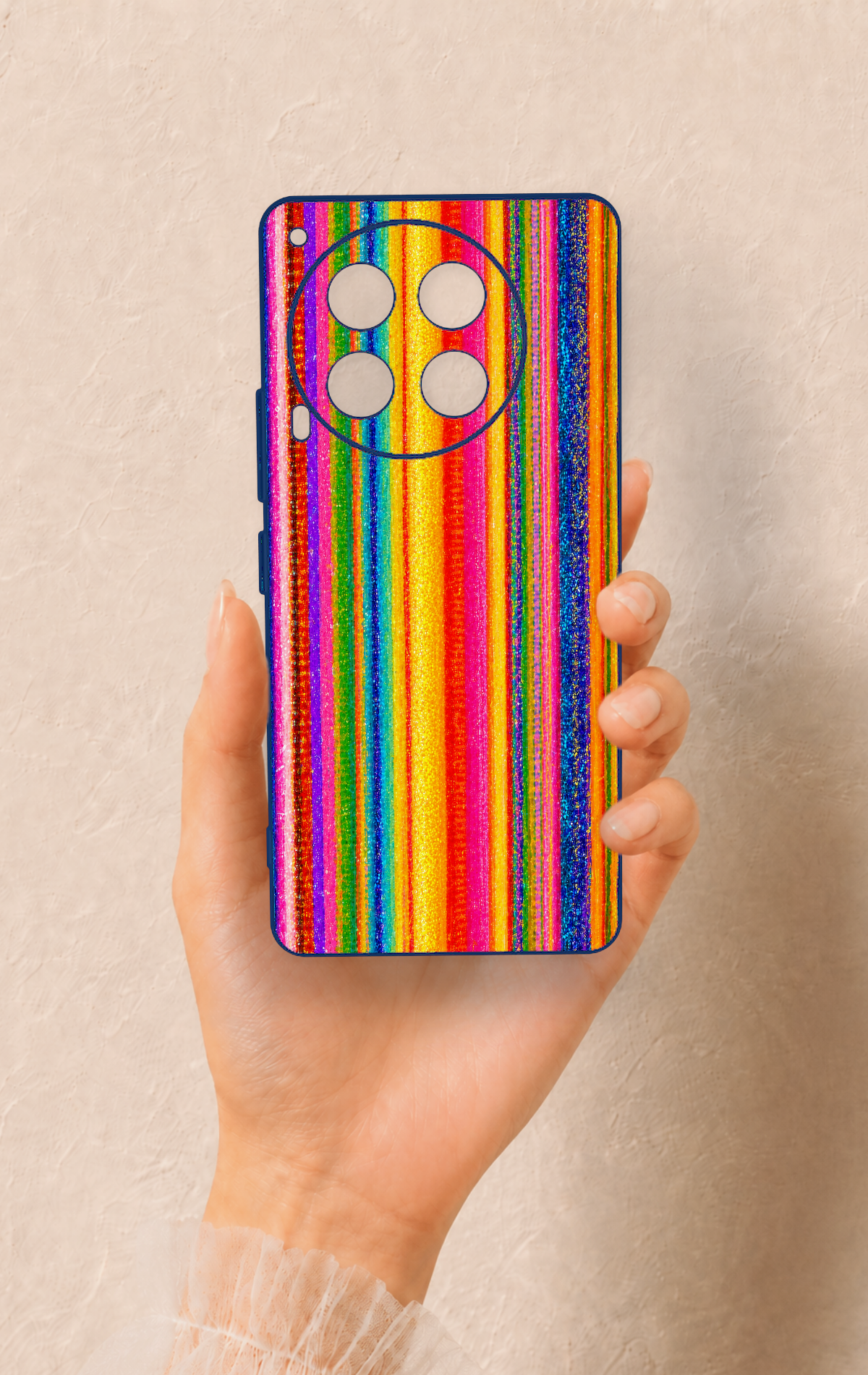 Tecno Camon 30 Uyumlu Rengarenk Desenli Silikon Kılıf