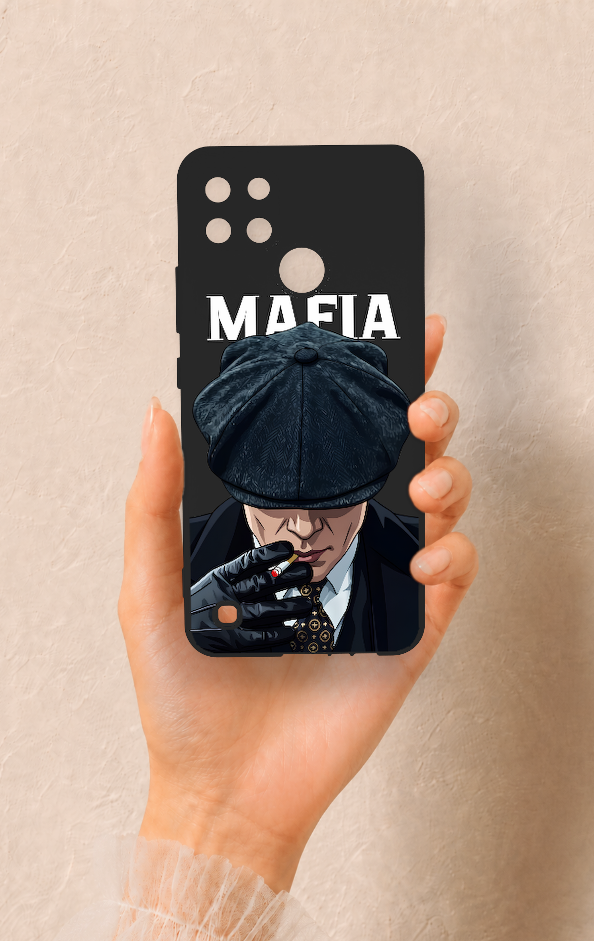 Realme C21Y Uyumlu MAFIA Desenli Silikon Kılıf
